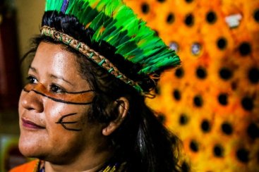 Ã�ndia Kerexu e a cultura da tribo Guarani em IÃ§ara