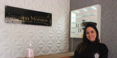 De funcionÃ¡ria a empreendedora: Janaina Moraes muda de profissÃ£o e cria espaÃ§o para sobrancelhas 