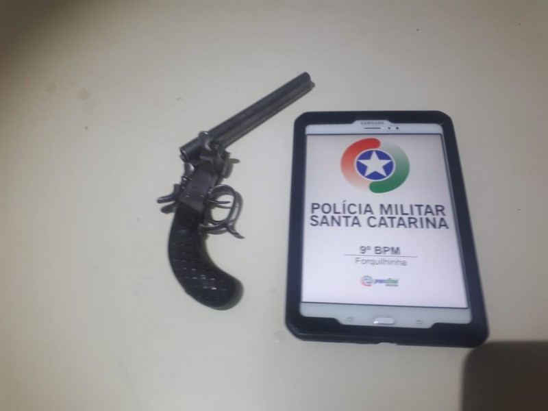 Polícia Militar apreende arma de fogo em Forquilhinha