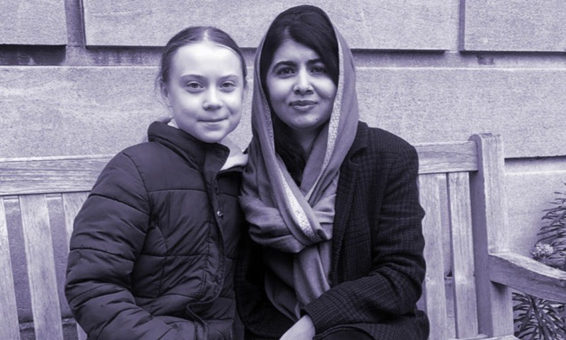 Greta se encontra com Malala na Universidade de Oxford