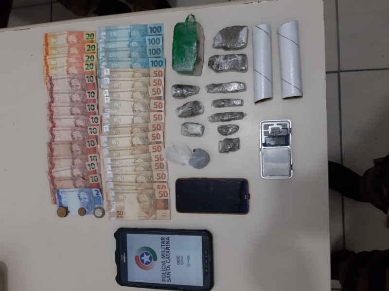 Traficante é preso com mais de 300 gramas de maconha no bairro Vila Nova