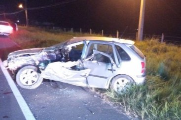 Motorista morre após colisão na SC-100 em Jaguaruna