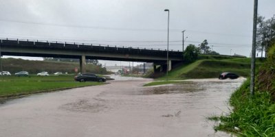 Chuvas intensas alagam rodovia Jorge Zanatta e prejudicam trÃ¢nsito