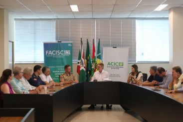 Segurança pública pauta reunião da diretoria da Acic