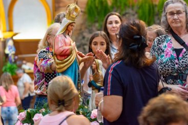 Romaria e festa reúnem fieis no Santuário Diocesano Nossa Senhora de Caravaggio