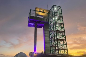Do alto e para todos: ponto turístico de Criciúma leva mensagem em forma de cores