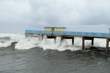 Rajadas de vento podem provocar ondas de atÃ© 3 metros de altura no Litoral Sul