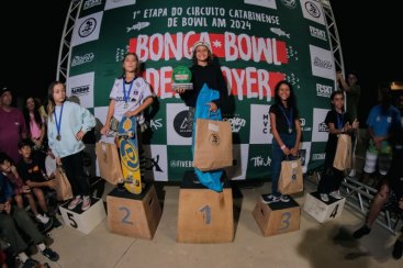 Skatistas criciumenses conquistam medalhas na 1ª etapa do Circuito Catarinense de Bowl